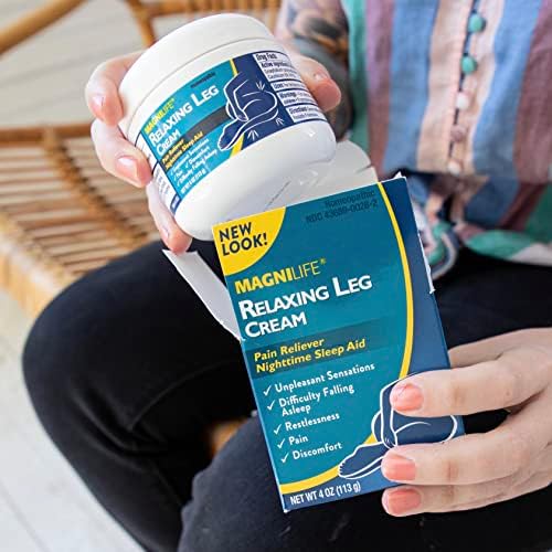 MagniLife Relaxing Leg Cream, Restless Legs, Deep Penetrating Topical for Pain, Naturally Soothe Cramping, Discomfort