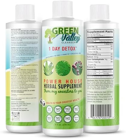 – Natural Herbal Colon Cleanse Detox Supplement | Supports Digestion, Bloating Relief & Regularity | 8 oz Liquid
