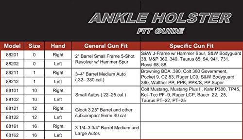 Uncle Mike's Off-Duty and Concealment Kodra Nylon Ankle Holster