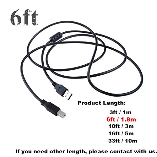 6ft USB Cable PC Laptop Cord for Pioneer TSP-16 Toraiz SP-16 Professional Studio Grade Sampler