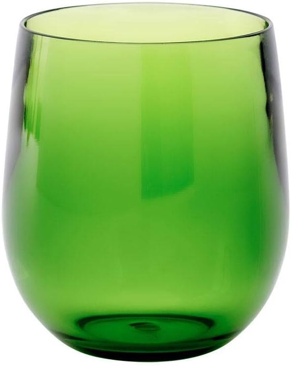 Caspari Acrylic 12oz Tumbler Glass in Cobalt - Set of 4