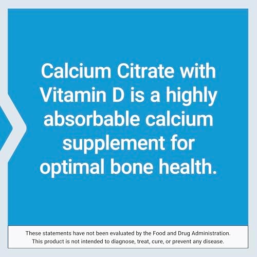 Life Extension Calcium Citrate with Vitamin D, 200 Capsules | Super-Absorbable Calcium for Optimal Bone Health, Gluten-Free & Non-GMO