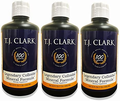 T.J. Clark Legendary Colloidal Mineral Formula 32 fl. oz. (3 Pack) by T.J. Clark