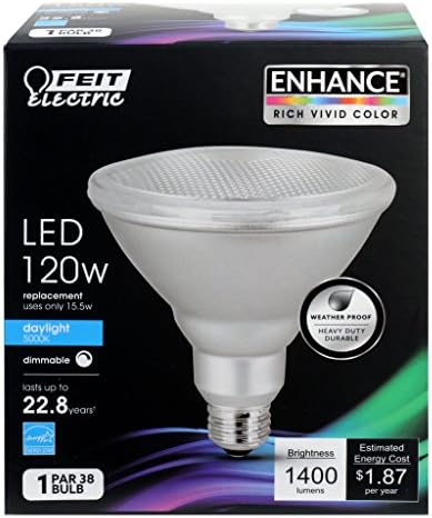 FEIT PAR38DM/1400/950CA 1400 Lumen 5000K PAR38 Ideal for HIGH Ceilings - 4-Pack