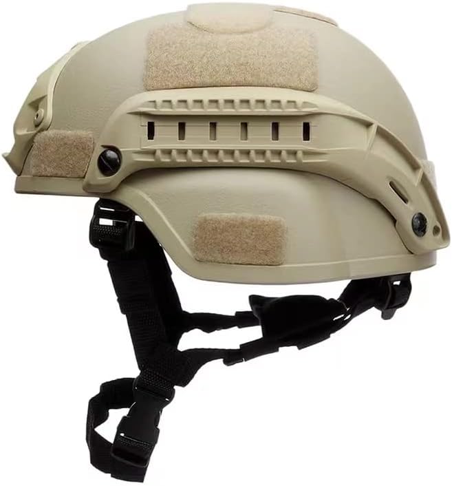 Airsoft MICH 2000 ACH Tactical Helmet with Clear Visor NVG Mount and Side Rail