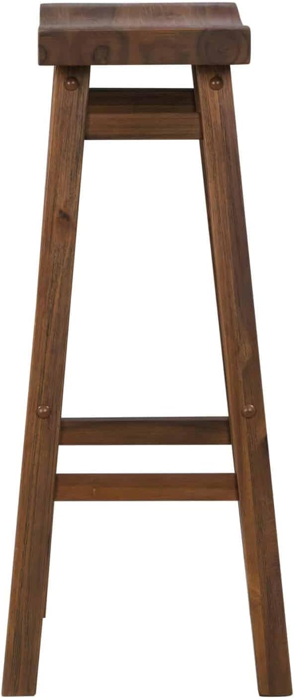 Boraam Sonoma Saddle Stool, Chestnut