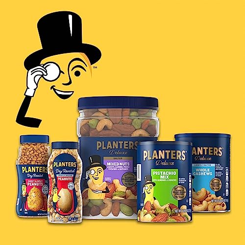 PLANTERS Honey Roasted Peanuts, Plant Based Protein Snacks, 16 Oz (1 Ct) | Roasted Sweet & Salty Nuts. Kosher. Resealable Jar. Snacks for Adults. Party Mix, Party Snacks