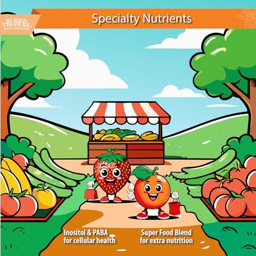 Buried Treasure Children's Daily Multi Liquid Multivitamin & Minerals Nutritional Dietary Vegan Supplement for Kids No Artificial Ingredients