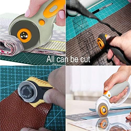 18mm Rotary Cutter Blades 10 Pack, Fits OLFA Rotary Circle Cutter Replacement for Quilting Scrapbooking Sewing Arts&Crafts, Sharp and Durable (18MM)