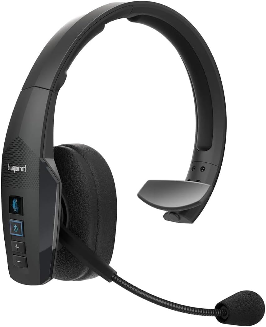 BlueParrott B450-XT Noise Cancelling Bluetooth Headset – Updated Design with Long Wireless Range