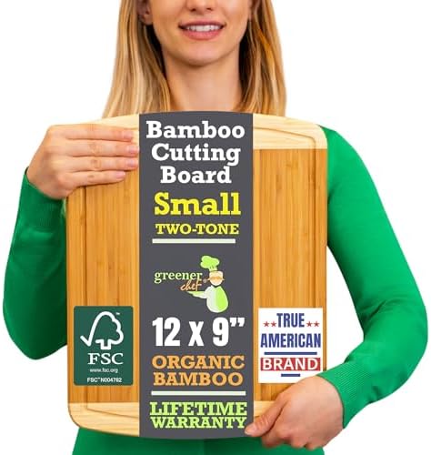 INDESTRUCTABLE Bamboo Cutting Board (Extra Large) with Vertical Grain Strength Technology - Non Toxic, Spacious and Lightweight 18" XL Chopping Board Gift - Replacements for Life
