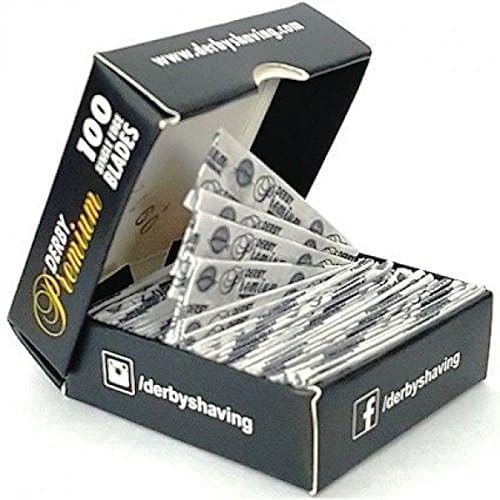 500 "Derby Premium" Single Edge Razor Blades for straight razor