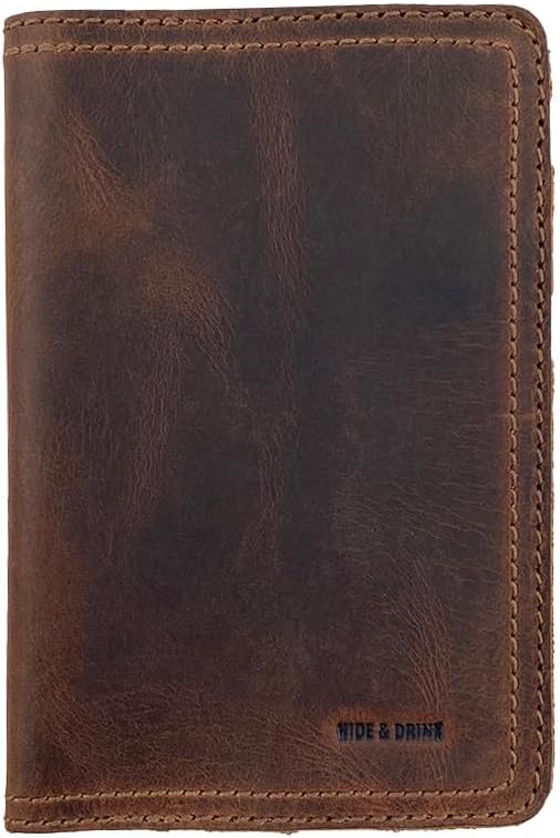 Hide & Drink, Journal Cover for Moleskine Hard Cover Sketchbook (3.5 x 5.5 in.), Notebook NOT Included, Full Grain Leather, Handmade (Pocket)