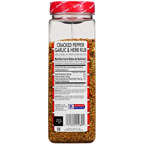 Lawry's Memphis Style Barbecue Rub, 25 oz - One 25 Ounce Container of Memphis Dry Rub, Perfect for BBQ Rub Wings, Ribs, Brisket and More