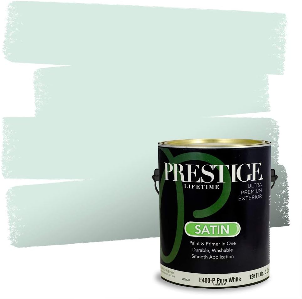 PRESTIGE Paints Exterior Paint and Primer In One, 1-Gallon, Semi-Gloss, Comparable Match of Sherwin Williams* Electric Lime*