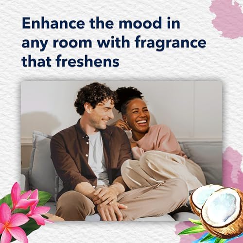 Glade PlugIns Refills Air Freshener Starter Kit, Hawaiian Breeze, Scented and Essential Oils for Home and Bathroom, 0.67 Fl Oz, 1 Warmer + 1 Refill