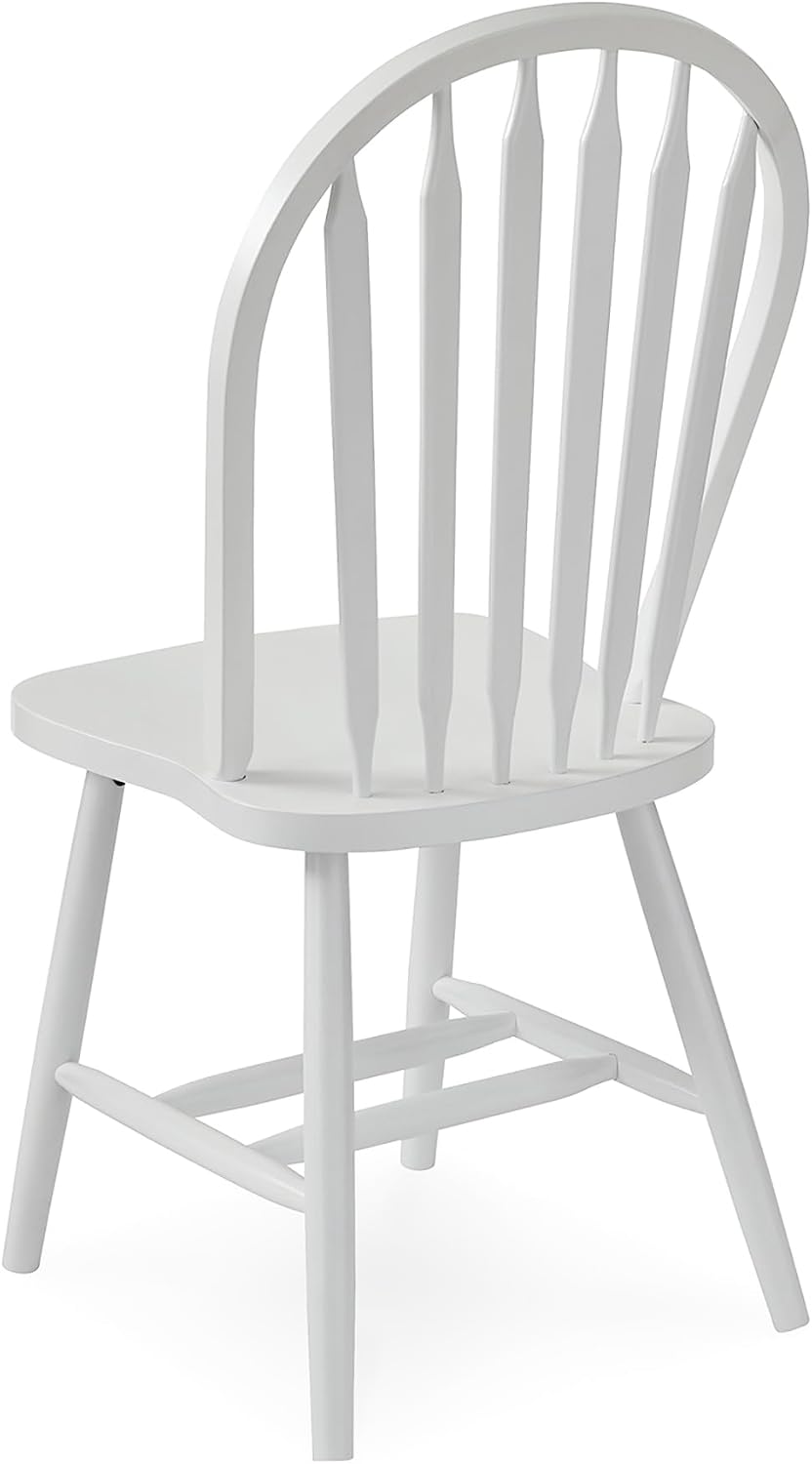 IC International Concepts Solid Wood Windsor ArrowBack Chair, Unfinished