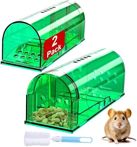 4 Pcs Humane Live Mouse Traps No Kill Reusable Mice Trap Catch