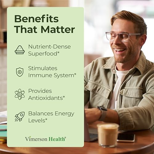 Organic Spirulina and Chlorella Capsules - Spirulina Capsules with Chlorella Powder for Immune