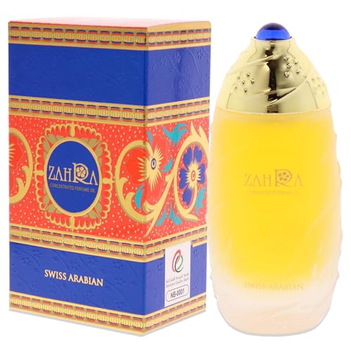 Swiss Arabian Zahra - Luxury Products From Dubai - Long Lasting And Addictive Personal Perfume Oil Fragrance - A Seductive Signature Aroma - 1 Oz