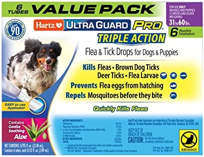 Hartz UltraGuard Pro Flea Tick Drops for Dogs 3160 lbs