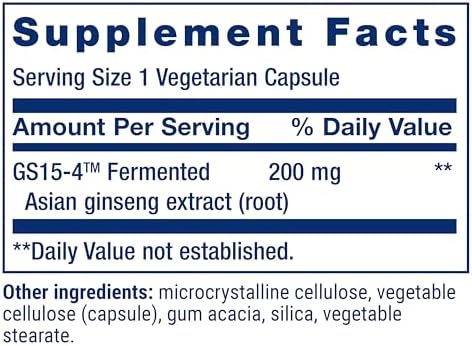 Life Extension Ginseng Energy Boost, Energy Support, Healthy Stress Management, Gluten-Free, Non-GMO, Vegetarian