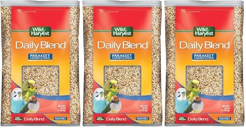 Wild Harvest Daily Blend Nutrition Diet Parakeet, Canary And Finch, Bird Food, 5 Pounds