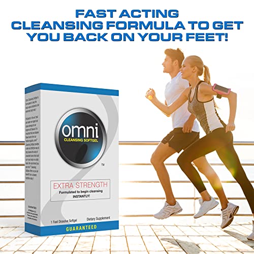 Wellgenix Omni Herbal Detox Cleanse Softgel: Fast Acting Body Detox, Quick Flush Toxin Removal, Herbal Cleanse Detox to Flush Your System, 1 Fast Acting Softgel