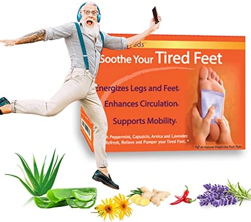 BodyPure | Mobility Circulation Foot Patches | Made with Lavender, White Tourmaline