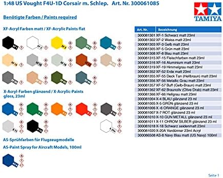 Tamiya 300061085-1:48 Vought F4U-1D Corsair