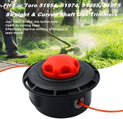 Kimsion 308923014 Reel Easy String Trimmer Head for Toro 51954, 51974, 51955, 51975 Straight & Curved Shaft Gas Trimmers