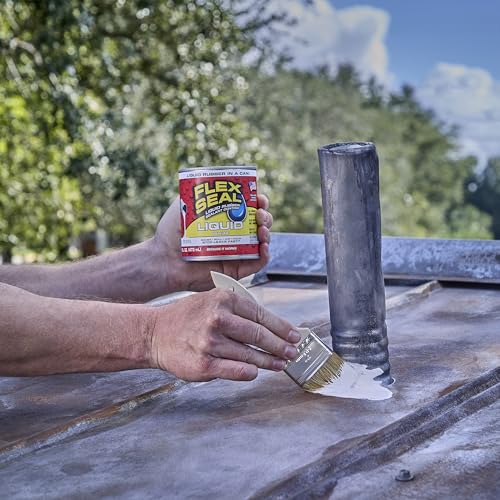 Flex Seal Liquid, Rubber Coating Sealant, Waterproof, Flexible, Breathable, and UV Resistant, Roof Repair, Basements, RV, Campers, Trailers, Marine