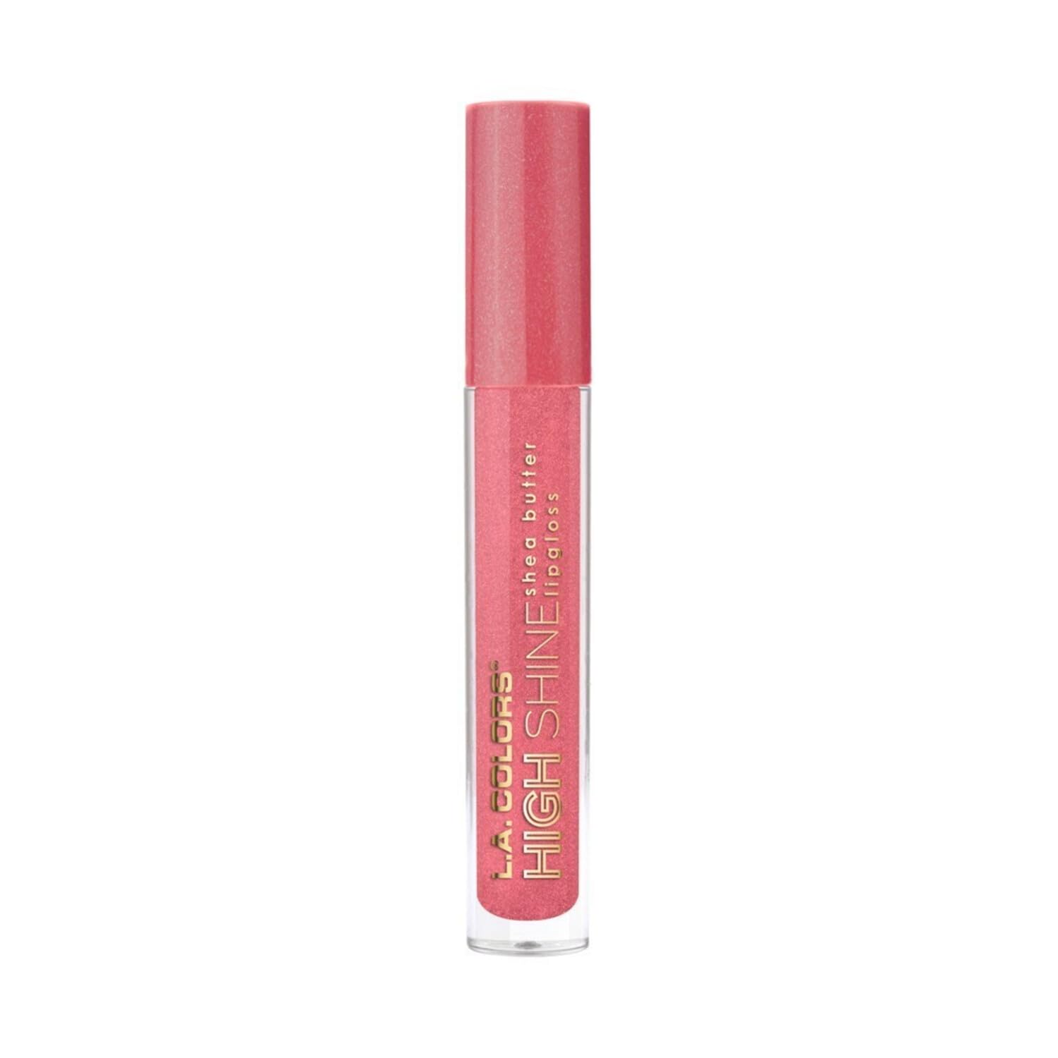 L.A. COLORS High Shine Shea Butter Lip Gloss, Baby Cakes, 0.14 Oz