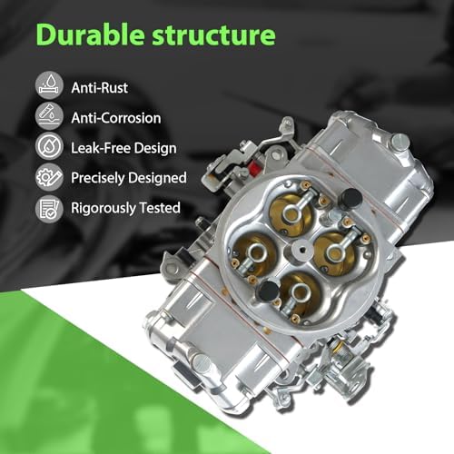BR-67200 Carburetor for Holley Quick Fuel Brawler 750 CFM 4 Barrel Mechanical Secondary Carburetor 4150 Square Bore No Choke Dual Inlet