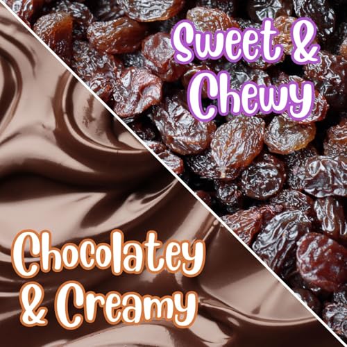 Gourmet Milk Chocolate Covered Raisins by It's Delish, 2 Lbs Bulk | Milk Chocolate Raisins Candy Snack for Parties or Holiday Events and Healthy Snacking | USA Made, Kosher Dairy
