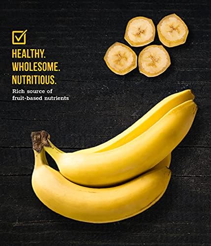 Wholesome Pride Banana Bites Dog Treats – 2-Ingredient Banana Chips for Dogs, Grain-Free, Banana & Coconut Oil, 8 oz