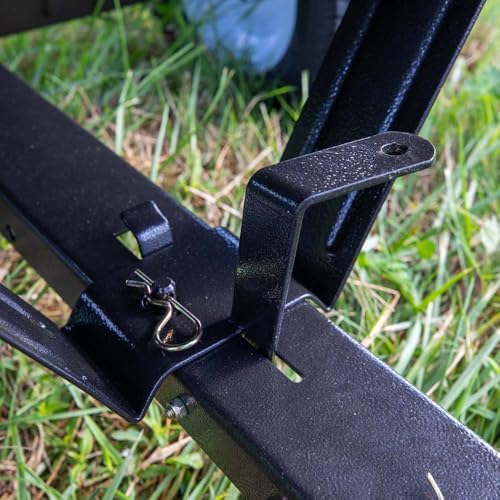 Titan Attachments 650 LB (10 Cu. Ft.) Economy Tow-Behind Poly Dump Cart for Lawn