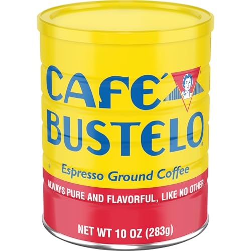 Café Bustelo, Espresso Style Dark Roast Ground Coffee, 10 oz. Can | Packaging May Vary