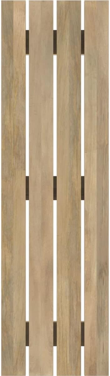 15 1/2"W x 72"H Americraft Four Board (3 Batten) Exterior Real Wood Spaced Board-n-Batten Shutters (Per Pair), Unfinished