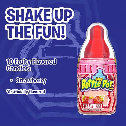 Baby Bottle Pop Candy Lollipops Variety Pack - 10 Ct Individually Wrapped