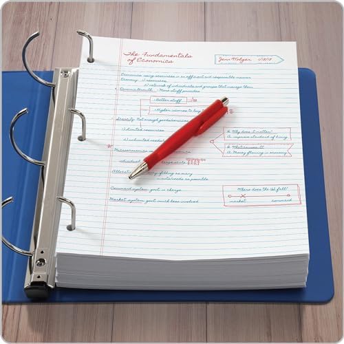 Oxford Loose Leaf Paper, 500 Sheets, College Rule Filler Notebook Paper, 8-1/2" x 11", 3-Hole Punched Fits 3-Ring Binders (62349)
