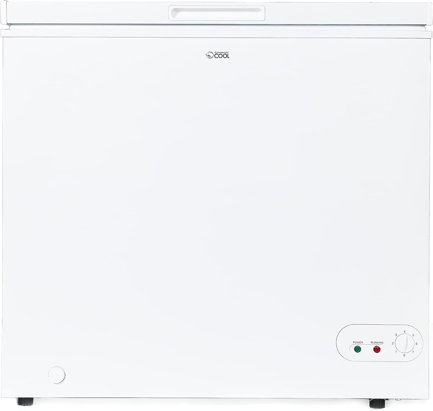 Commercial Cool Upright Freezer, Stand Up Freezer 5 Cu Ft with Reversible Door, White