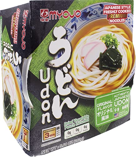 Myojo Bowl Flavored Udon Noodles, Original, 5.6 Ounce (Pack of 6)(Packaging May Vary)