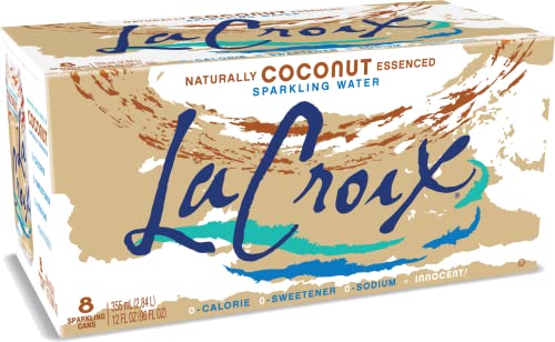 La Croix, Water Sparkling Coconut, 12 Fl Oz, 8 Count