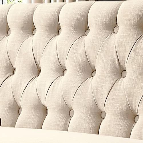 Rosevera Loveseat Sofa for Living Room - Linen, Warm Beige