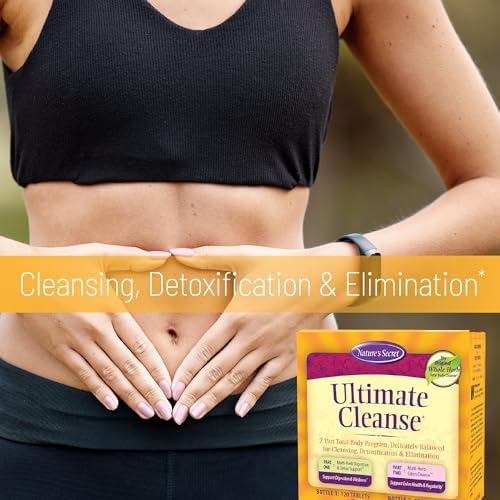 Nature's Secret Ultimate Cleanse 2-Part Total Body Program 240 Tablets | 2-Part Total Body Program for Balanced Body Cleansing | Detox Support &