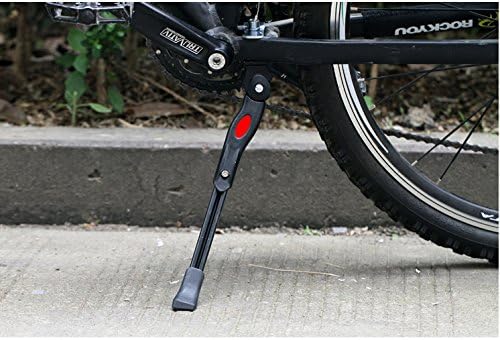 BlueSunshine 24 to 26 Inch Bicycle Kickstand with Bike Chainstay Protector - Aluminum Alloy Stand for Mountain, MTB and Road Bikes - Easy Installation, Adjustable Length 300mm-340mm