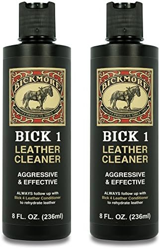 Bickmore Bick 1 Leather Cleaner 8 oz | Cleans dirt, oil, sweat, salt and water stains from all colored, white and black leather.