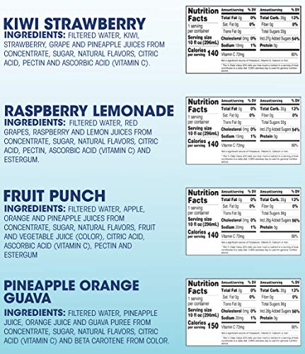 Langers Juice Variety Pack 100% Juice Cocktail, Apple, Orange & Cranberry, 10 Fl Oz (Pack of 12)