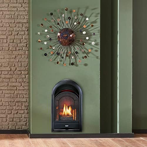 ProCom Dual Fuel Ventless Gas Fireplace Insert - Arched Door, 10,000 BTU, T-Stat Control - Model# PCS100T